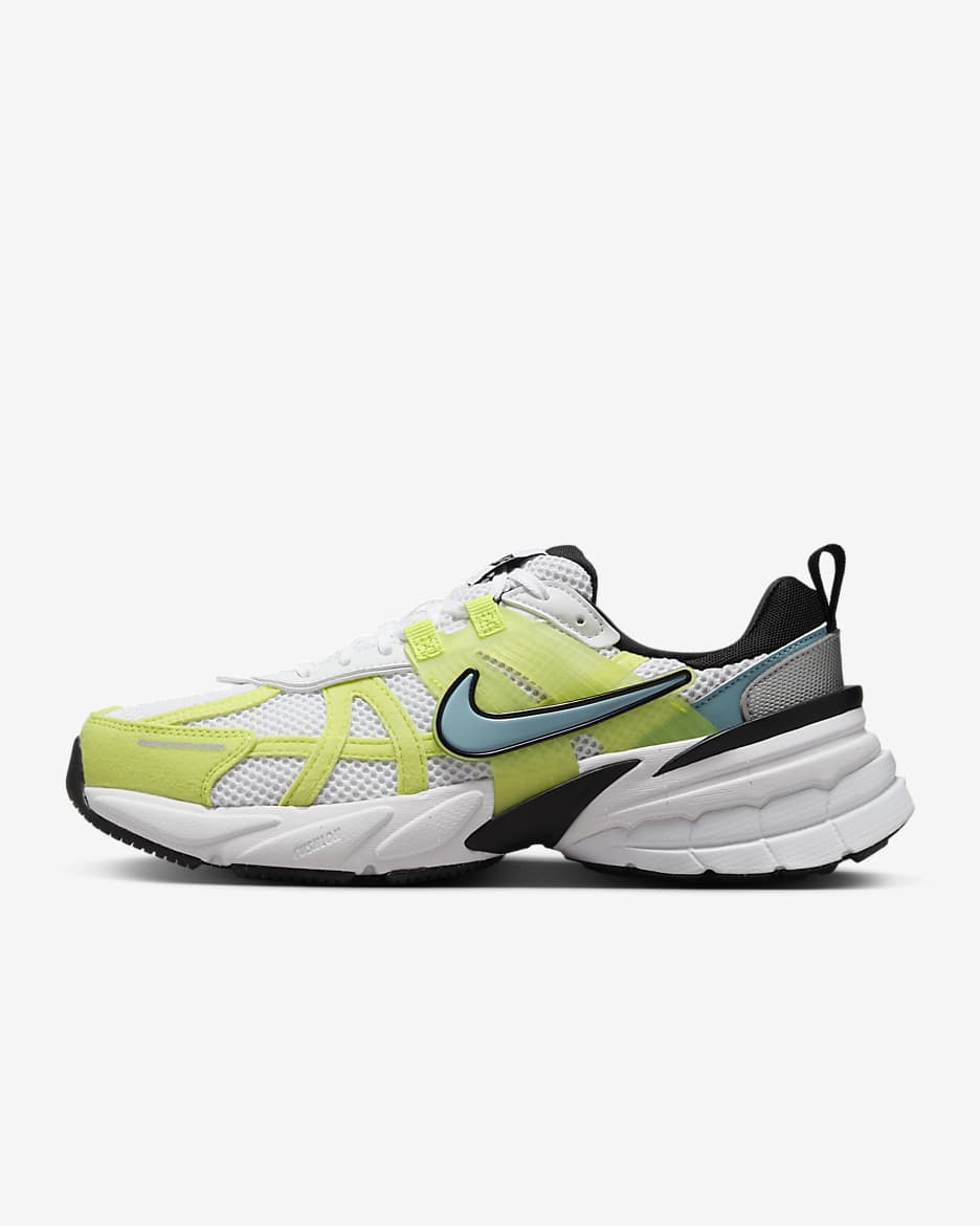 Nike V2K Run Shoes - White/Cyber/Black/Denim Turquoise