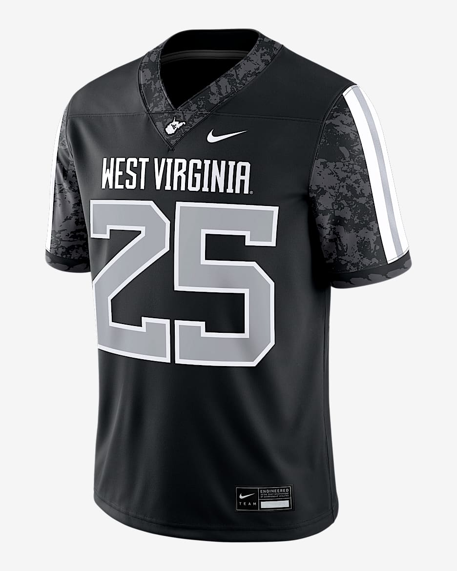 West Virginia Men’s Nike Dri-FIT College Game Jersey - Black