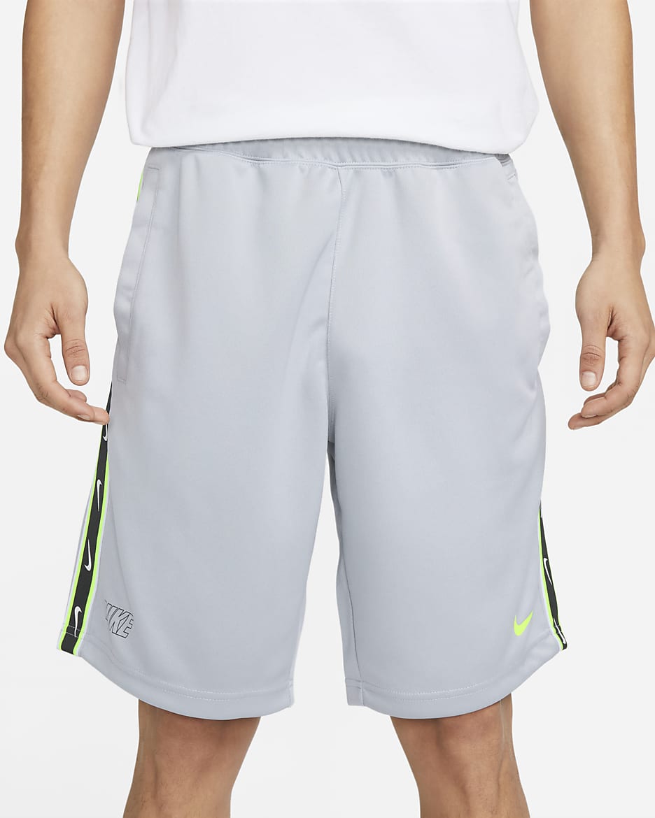 Nike Sportswear Men's Repeat Shorts - Wolf Grey/Volt