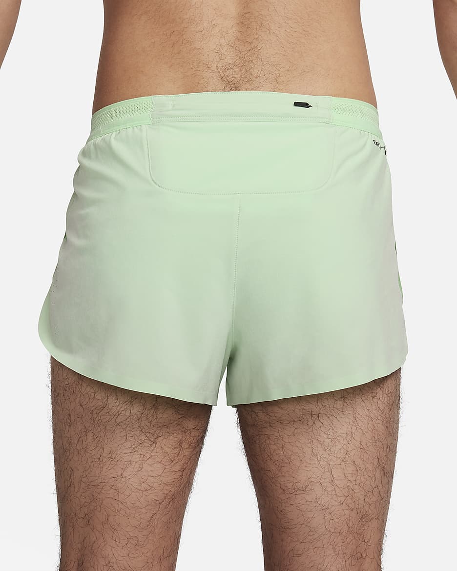 Nike AeroSwift Men's Dri-FIT ADV 5cm (approx.) Brief-Lined Running Shorts - Vapour Green/Black