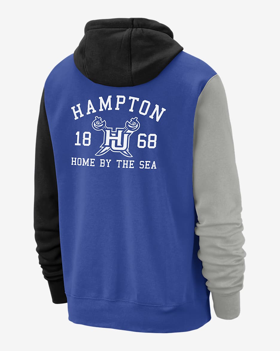 Hampton Club Fleece Men's Nike College Hoodie - Royal