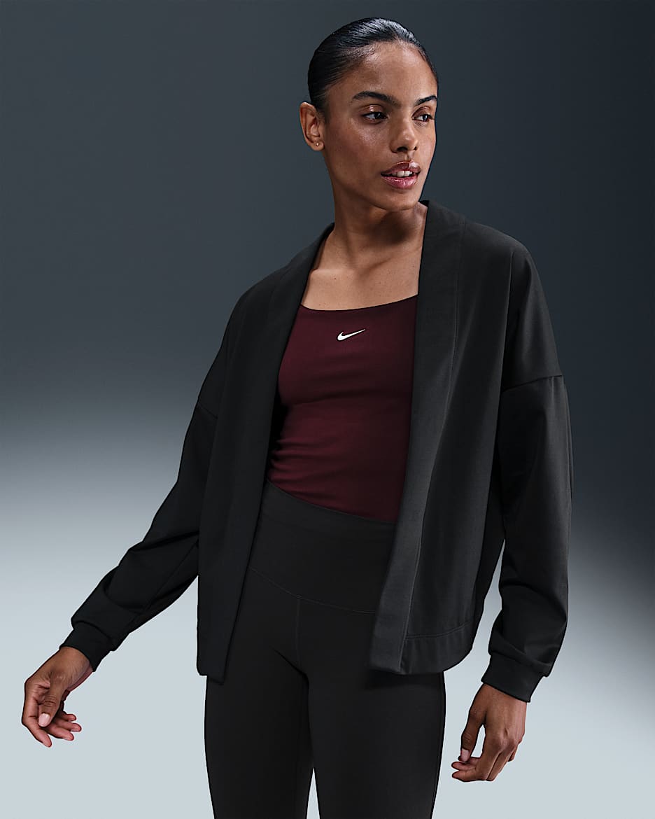 Nike Zenvy Women's Dri-FIT Oversized Cardigan - Black