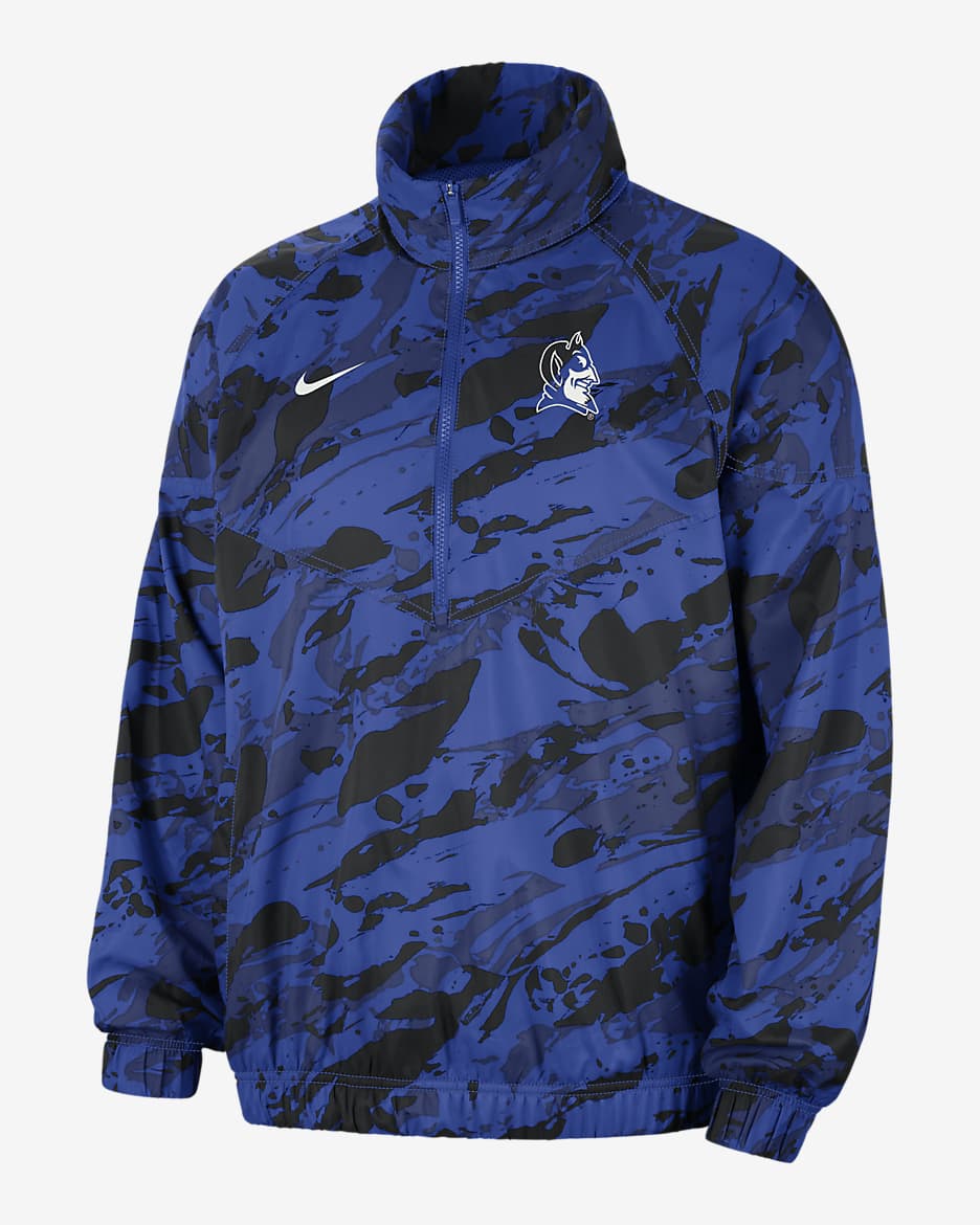 Duke Windrunner Men's Nike College Anorak Jacket - Game Royal/Summit White