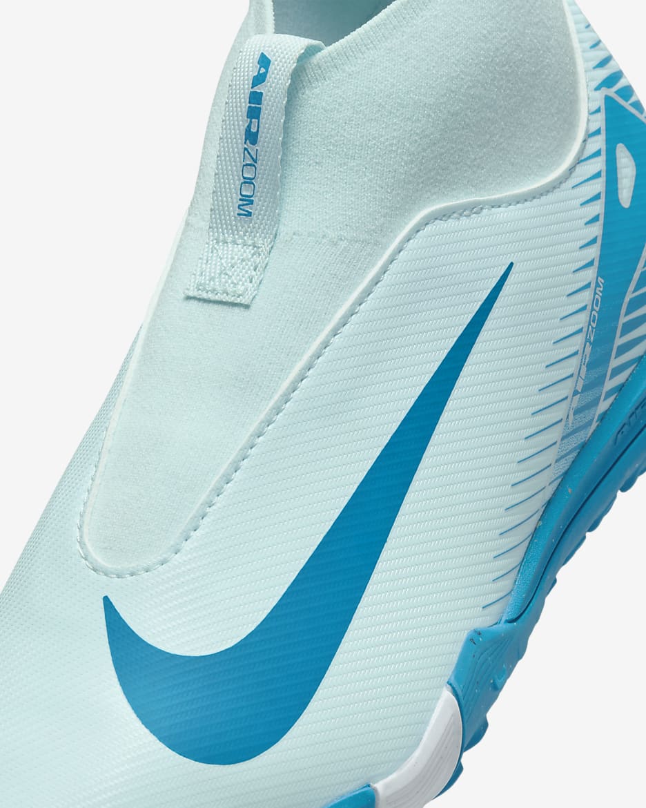 Nike Jr. Mercurial Superfly 10 Academy TF High-Top-fodboldsko til mindre/større børn - Glacier Blue/Blue Orbit