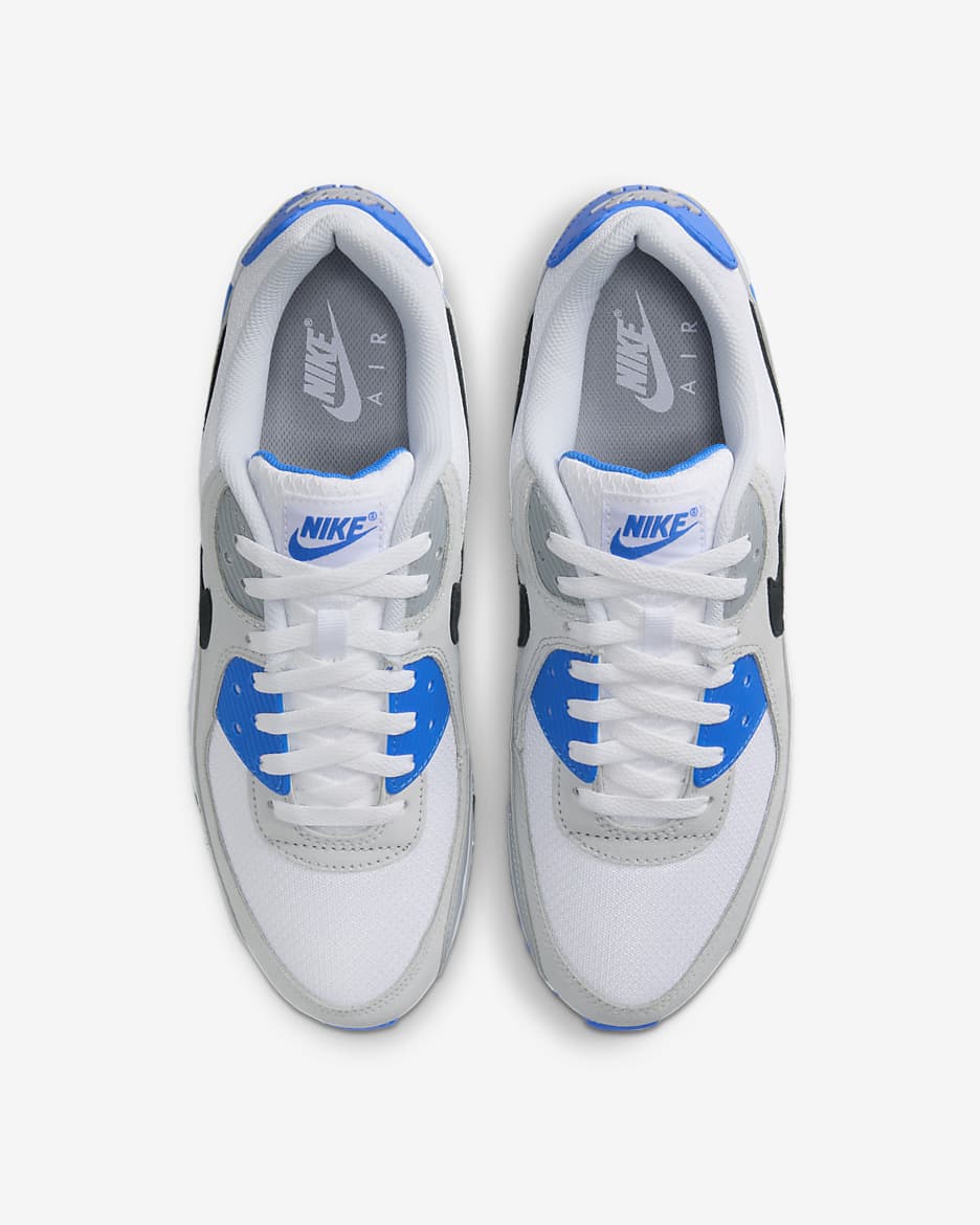 Chaussure Nike Air Max 90 pour homme - Blanc/Photo Blue/Pure Platinum/Noir