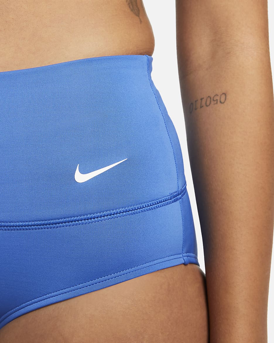 Prenda para la parte inferior de natación de cintura alta para mujer Nike Essential - Azul Pacífico