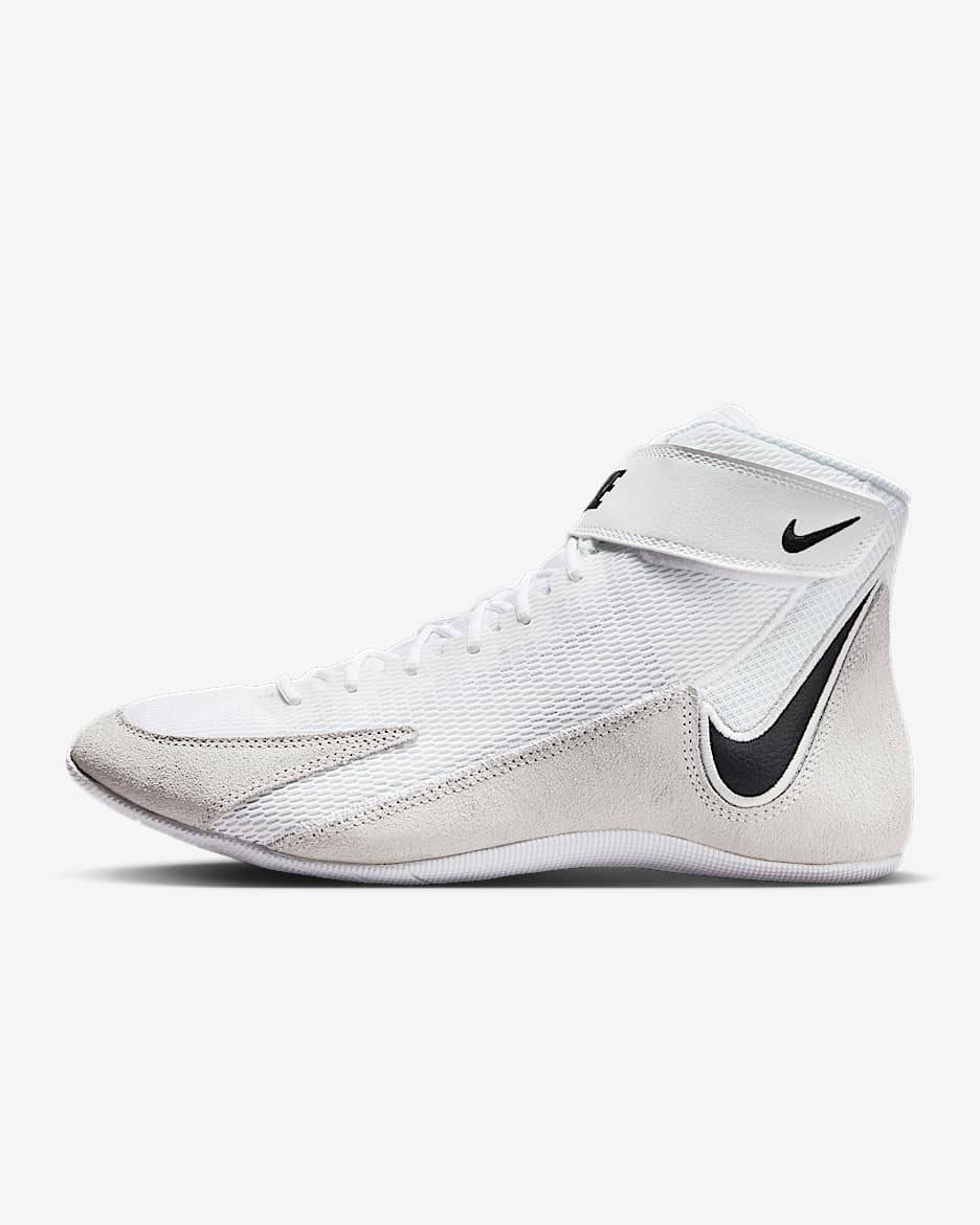 Nike Speedsweep 8 Wrestling Shoes - White/White/Photon Dust/Black