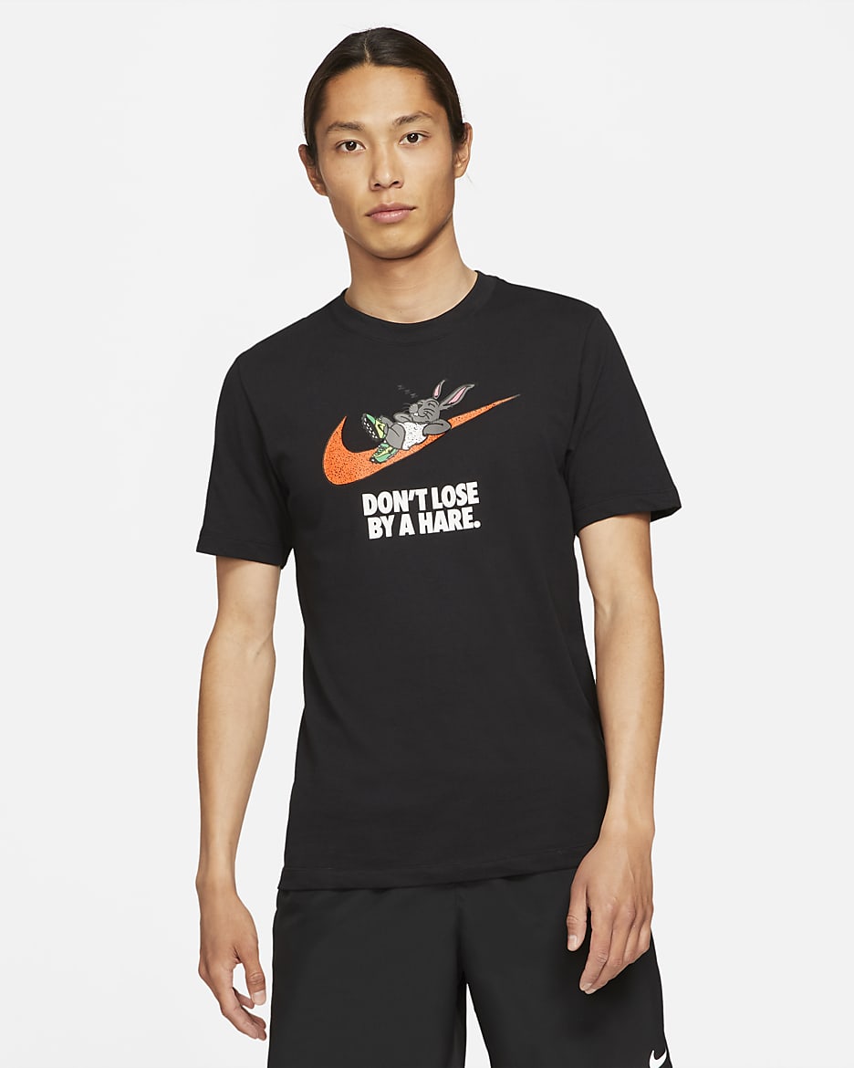 Nike Dri-FIT 'Hare' Men's Running T-Shirt - Black