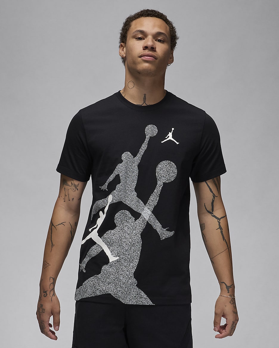 Jordan Brand Men's T-Shirt - Black/White/White