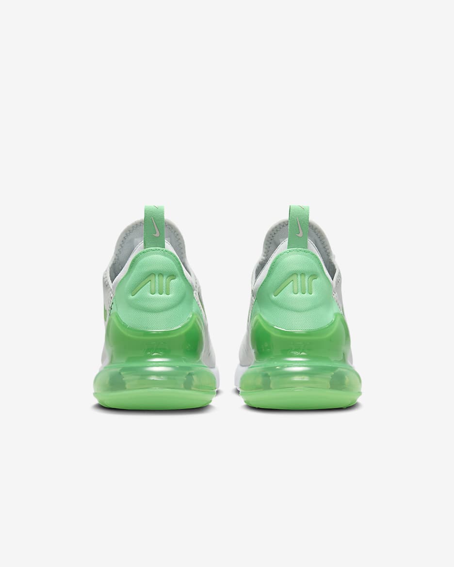 รองเท้าผู้ชาย Nike Air Max 270 - Light Silver/ดำ/ขาว/Green Shock