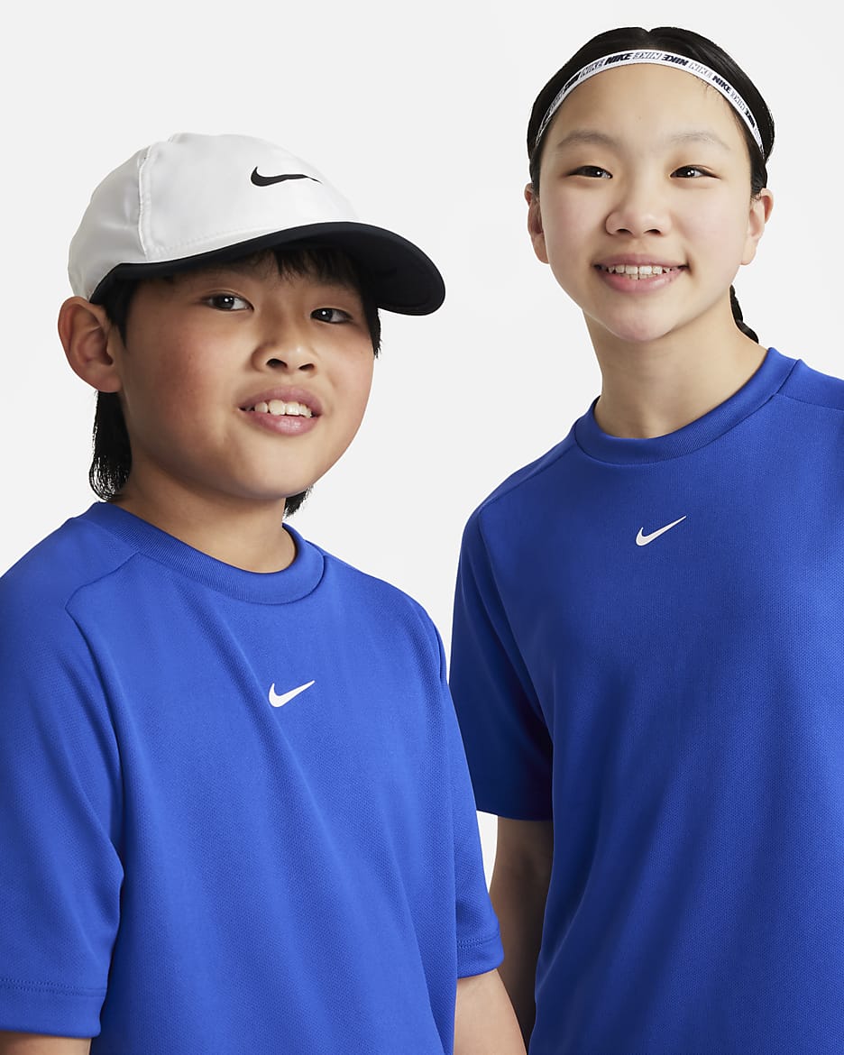 Nike Multi Dri-FIT trainingstop voor jongens - Game Royal/Wit