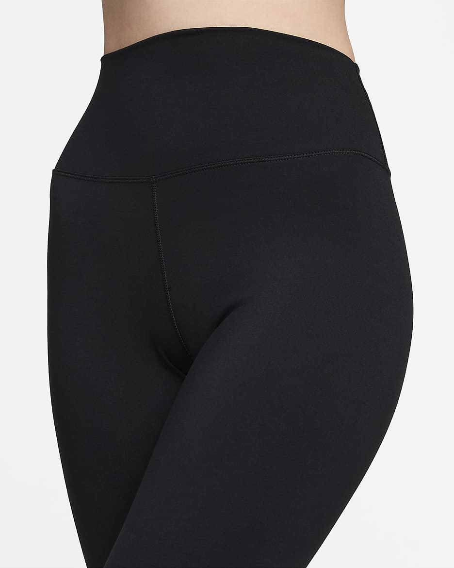 Leggings capri a vita alta Nike One – Donna - Nero/Nero