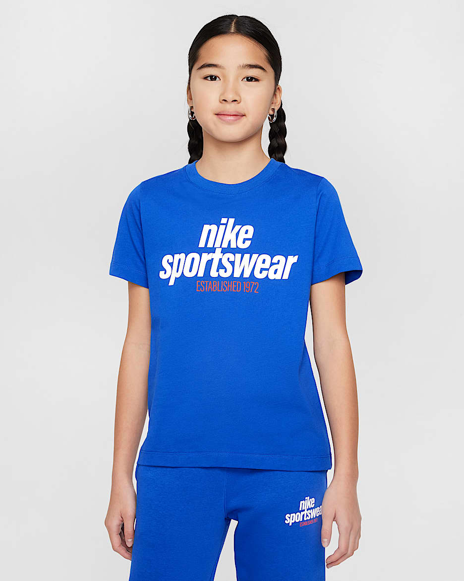 Nike Sportswear Playera para niños talla grande - Royal juego