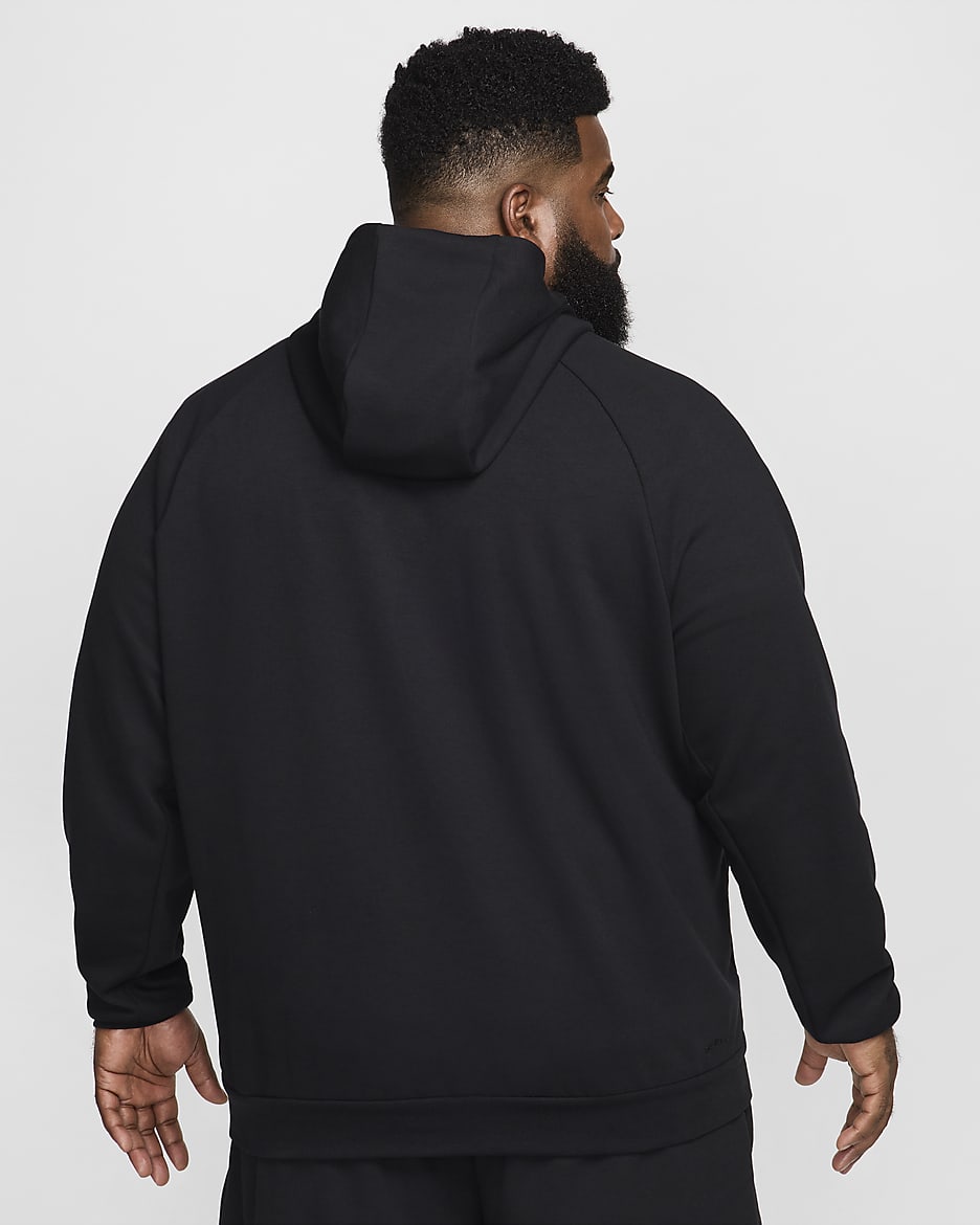 Nike Primary Men's Dri-FIT UV Pullover Versatile Hoodie - Black/Black