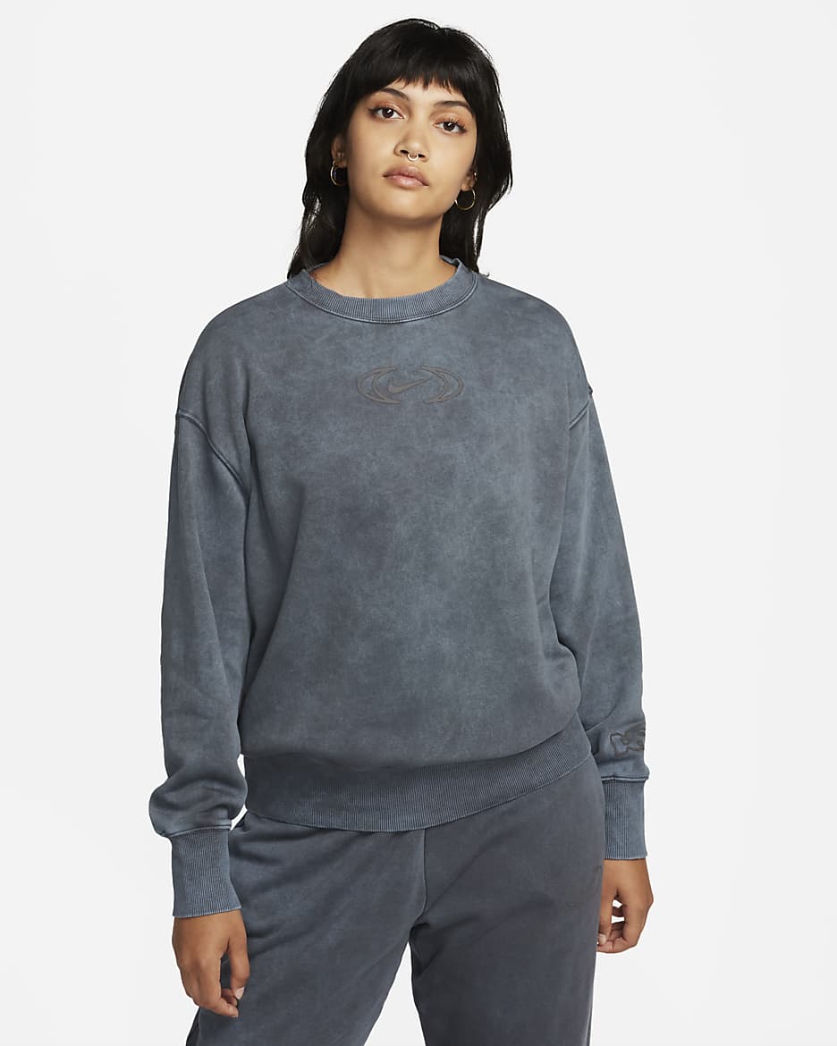 Nike Sportswear Phoenix Fleece Women's Oversized Crew-Neck Sweatshirt - Anthracite