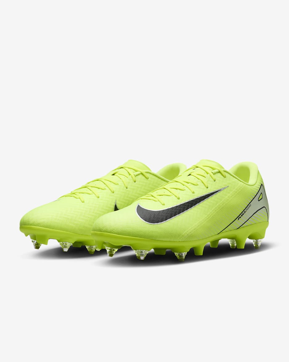 Chaussure de foot à crampons basse SG-Pro Nike Mercurial Vapor 16 Academy - Volt/Noir