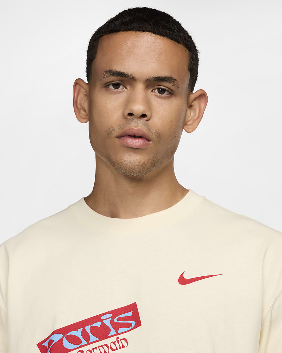 Paris Saint-Germain Men's Nike Football Max90 T-Shirt - Coconut Milk