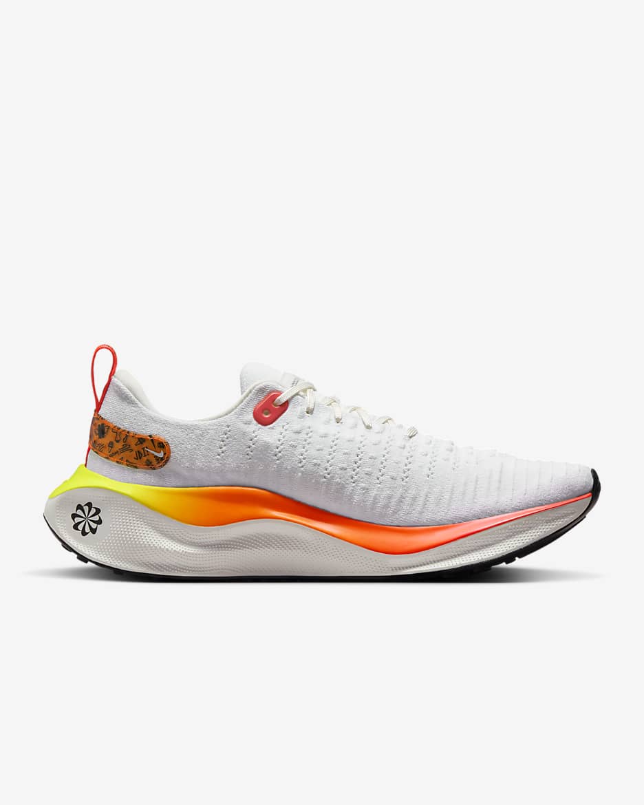 Tenis de correr en carretera para hombre Nike InfinityRN 4 - Blanco/Carmesí brillante/Naranja total/Negro