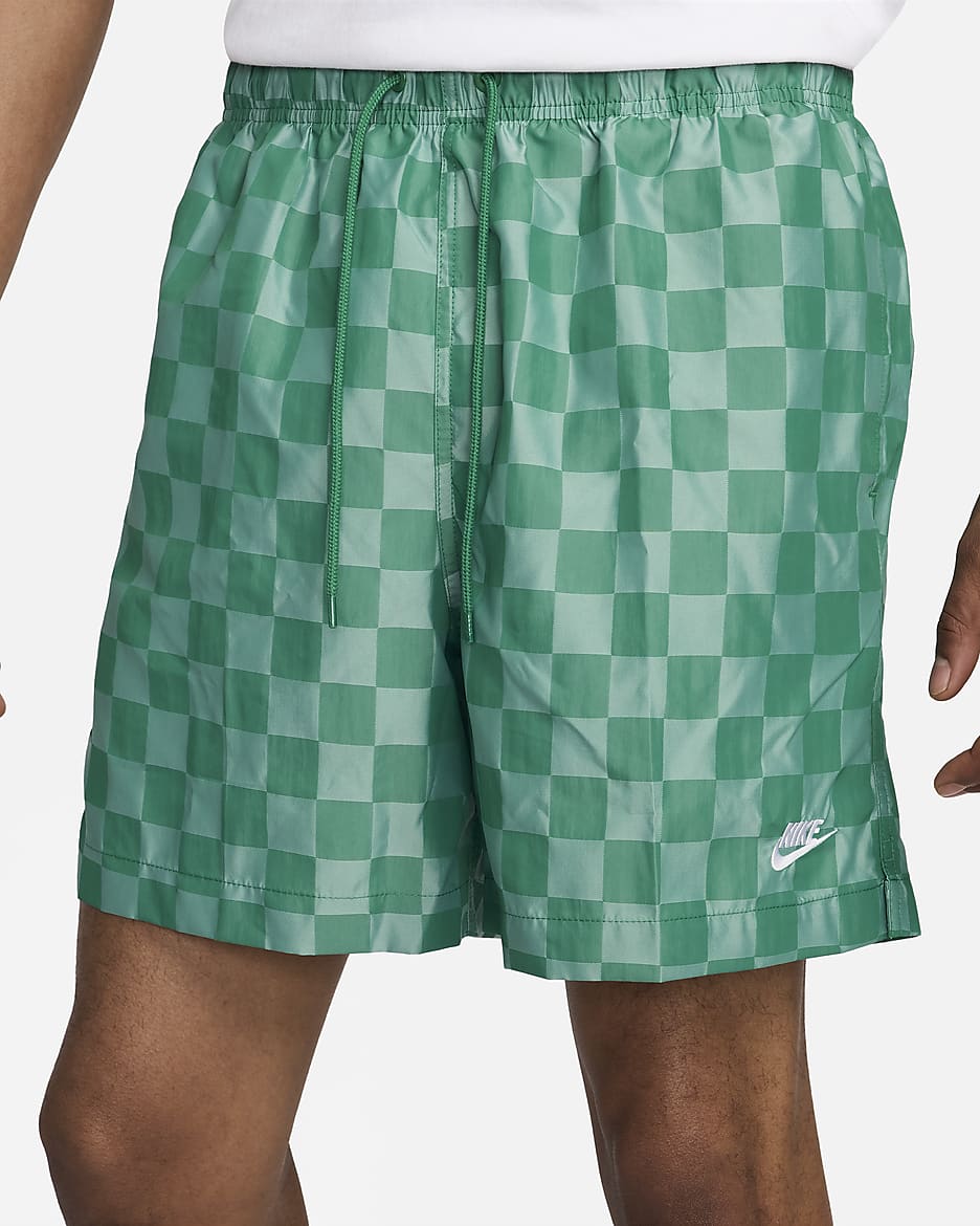 Shorts flow para hombre Nike Club - Malaquita/Blanco