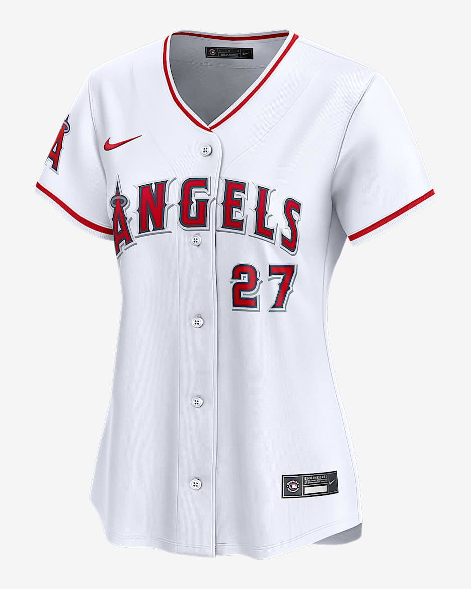 Mike Trout Los Angeles Angels Women’s Nike Dri-FIT ADV MLB Limited Jersey - White