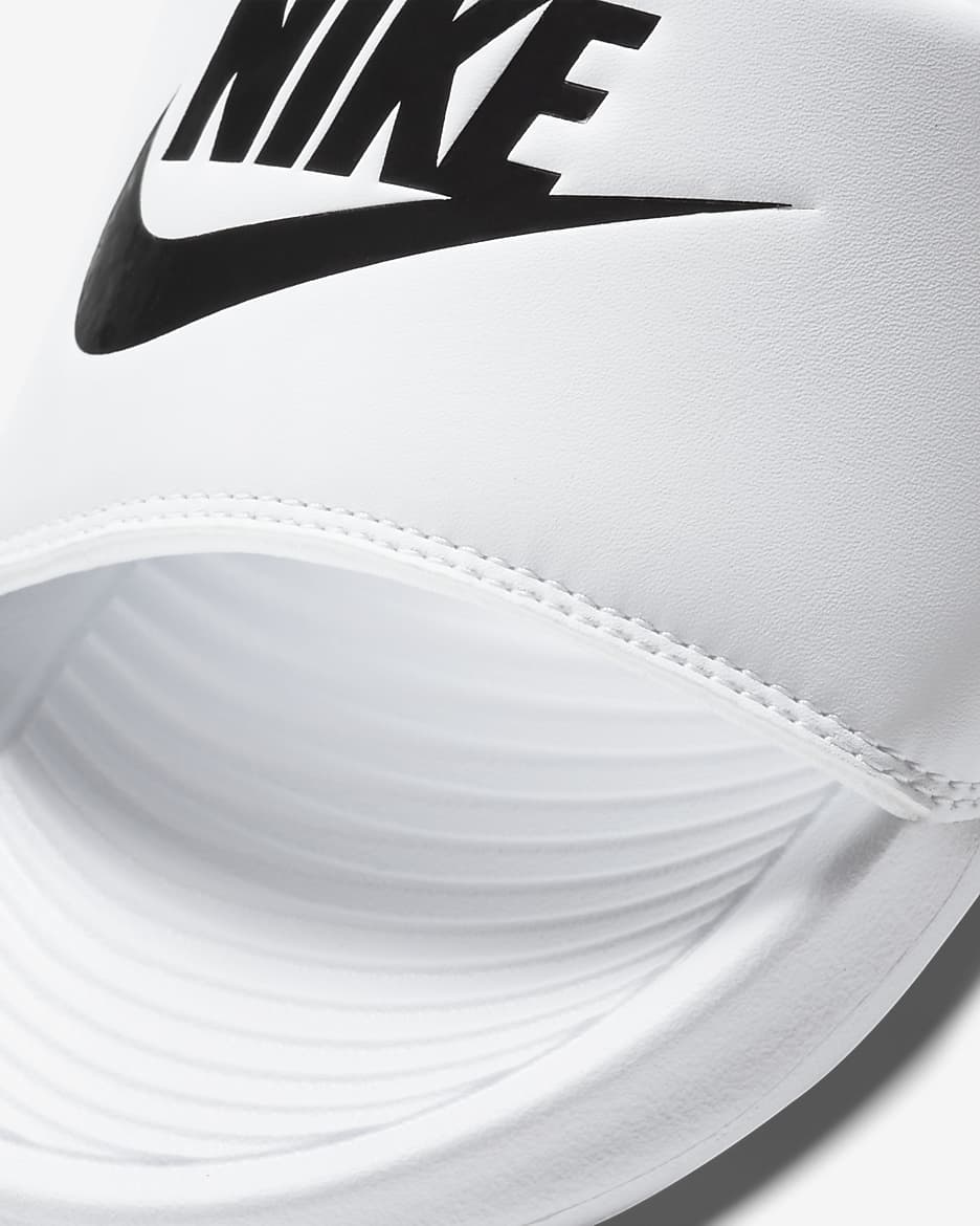 Nike Victori One Damen-Badeslipper - Weiß/Weiß/Schwarz