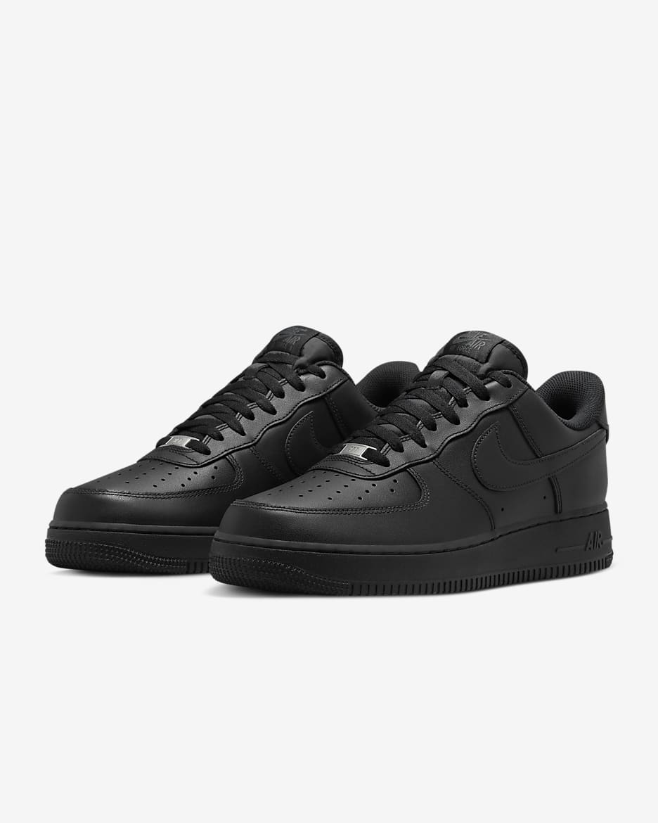 Nike Air Force 1 '07 EasyOn Shoes - Black/Black/Black