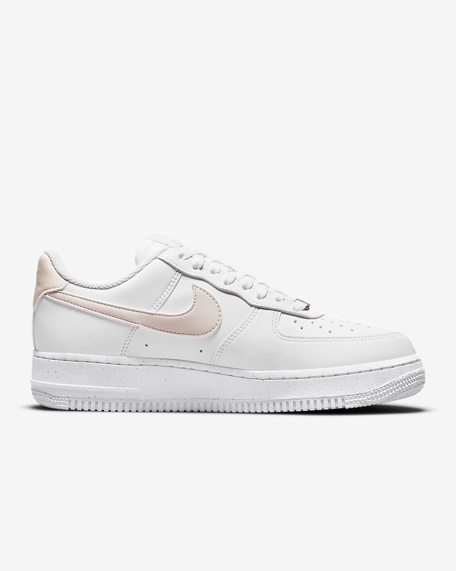 Nike Air Force 1 '07 Next Nature Women's Shoes - White/Black/Metallic Silver/Pale Coral