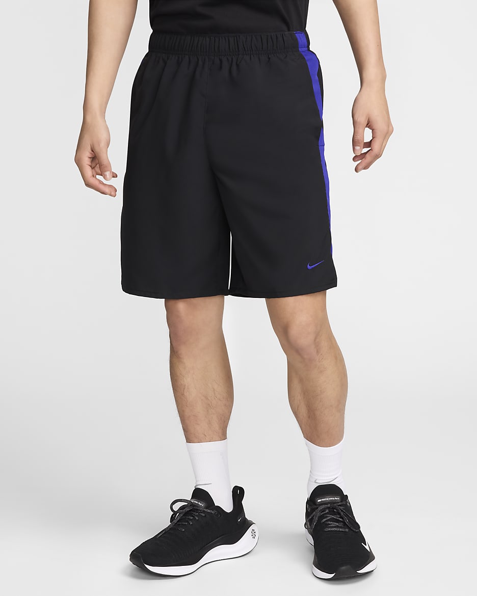 Nike Challenger Men's Dri-FIT 9" Unlined Running Shorts - Black/Concord/Concord