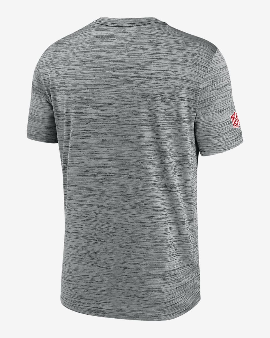 Kansas City Chiefs Sideline Velocity Men's Nike Dri-FIT NFL T-Shirt - Grey Heather