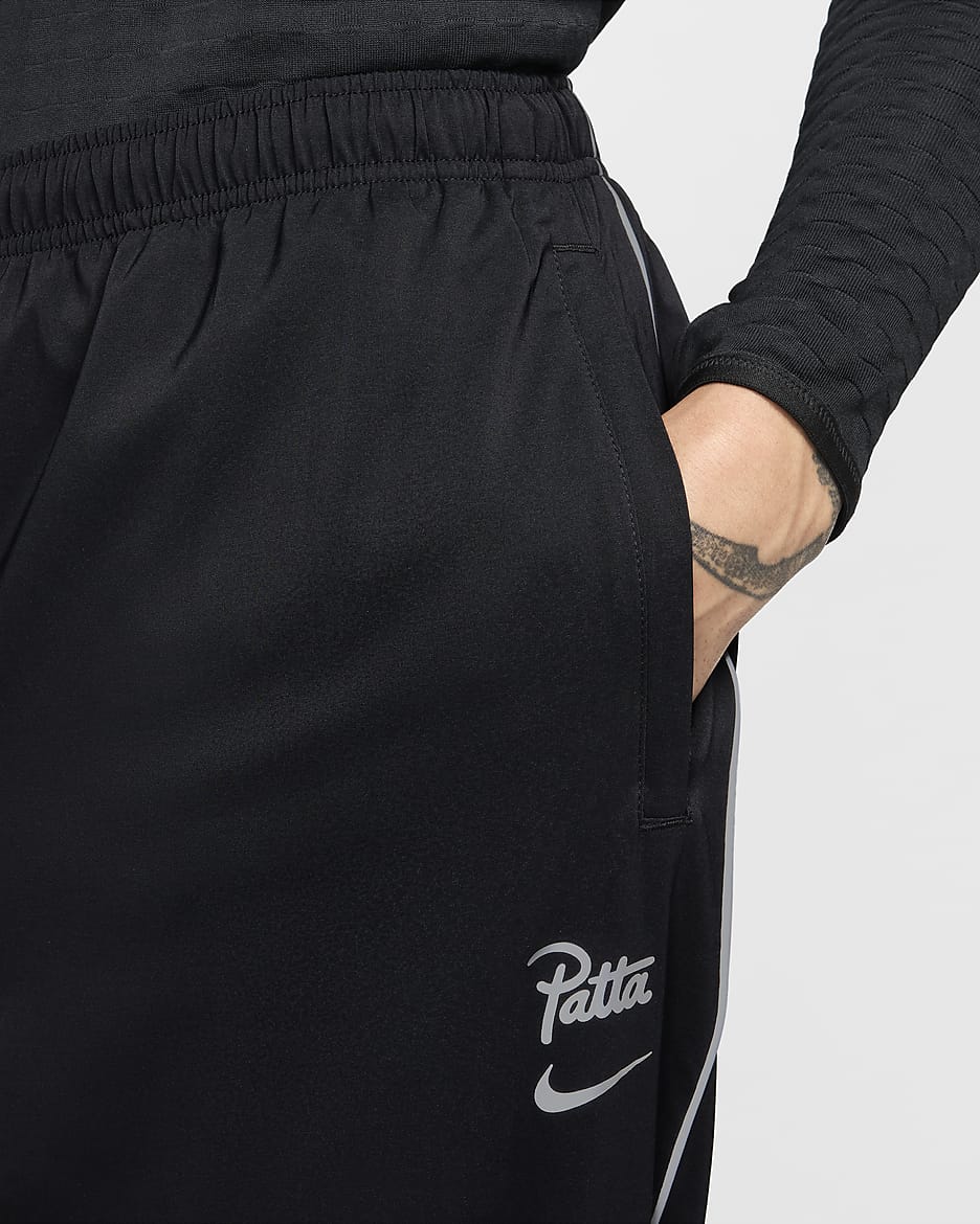 Nike x Patta Running Team Men's Tracksuit Bottoms - Black