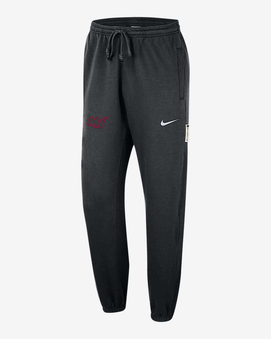 Miami Heat Standard Issue City Edition Men's Nike Dri-FIT NBA Pants - Black/White