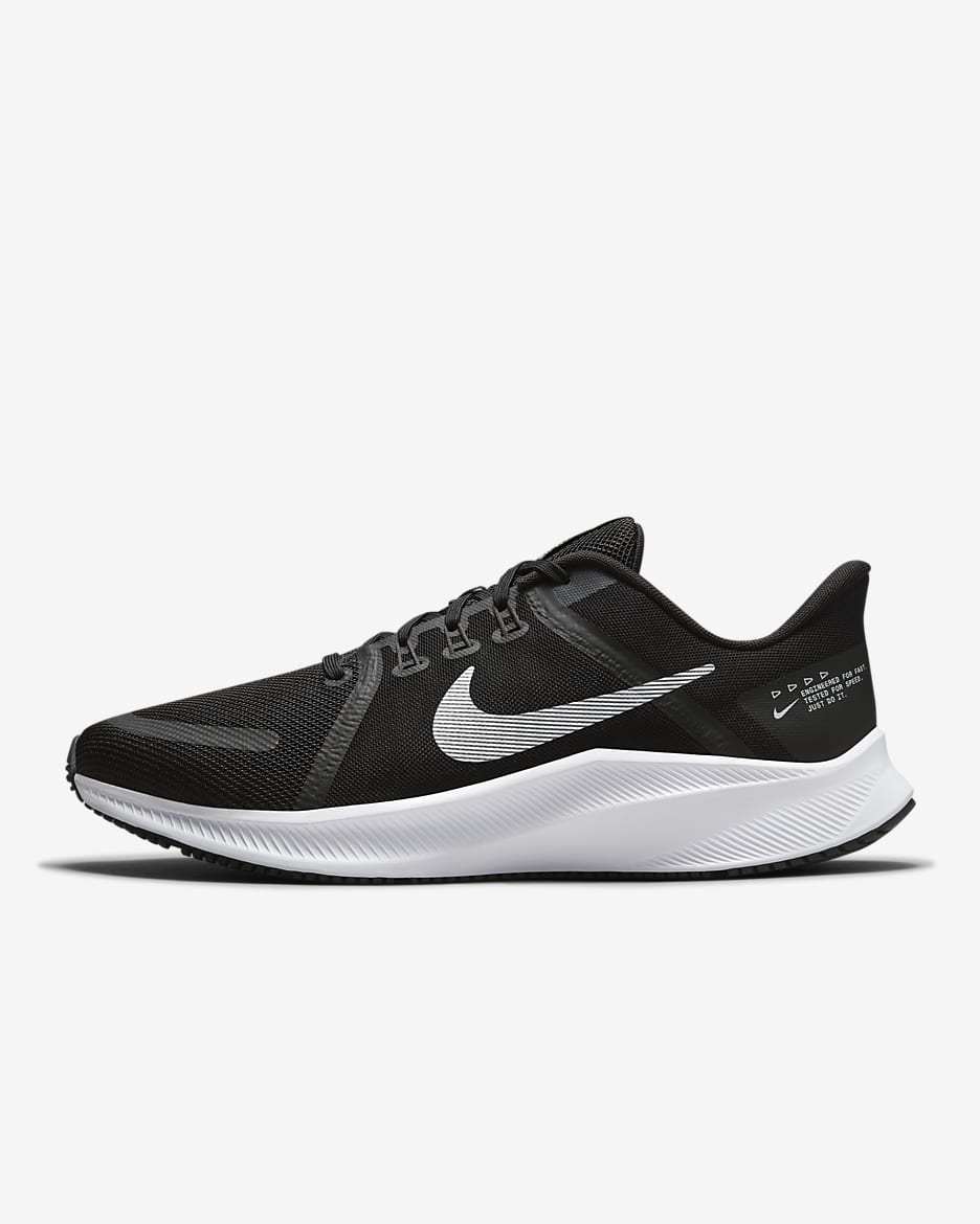 Nike Quest 4 Men's Road Running Shoes - Black/Dark Smoke Grey/White