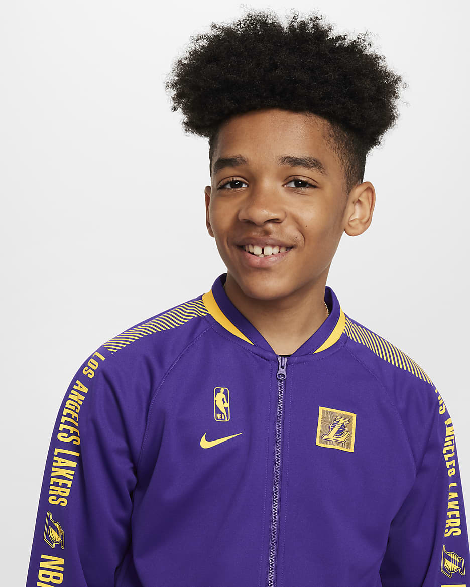 Los Angeles Lakers Starting 5 Older Kids' Nike Dri-FIT NBA Tracksuit - Field Purple