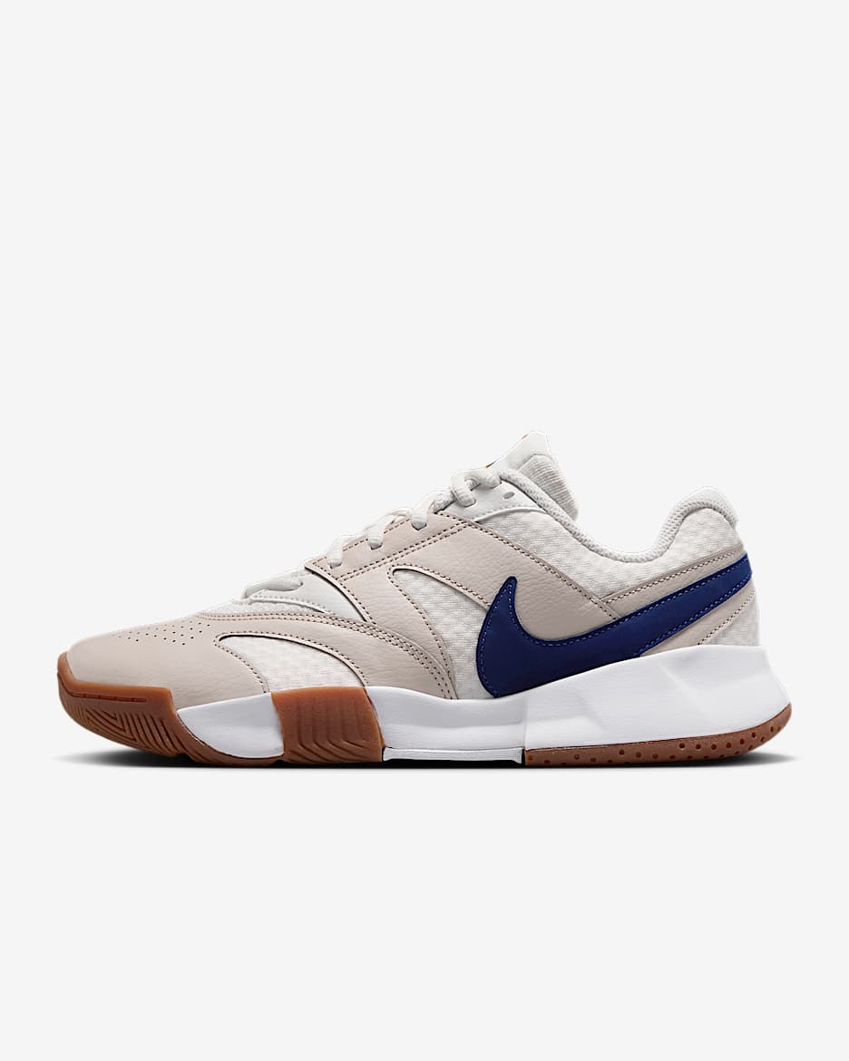 NikeCourt Lite 4 Women's Tennis Shoes - Summit White/Light Bone/White/Binary Blue