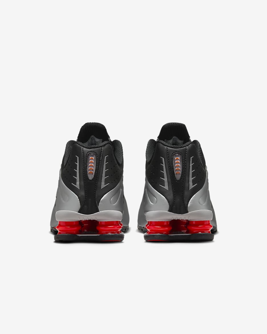 Nike Shox R4 Shoes - Black/Max Orange/Metallic Silver