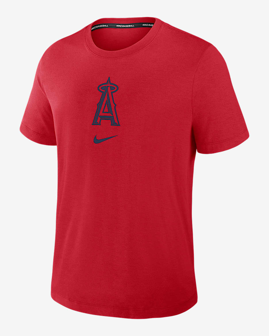 Playera Nike Dri-FIT de la MLB para hombre Los Angeles Angels Authentic Collection Early Work - Rojo deportivo