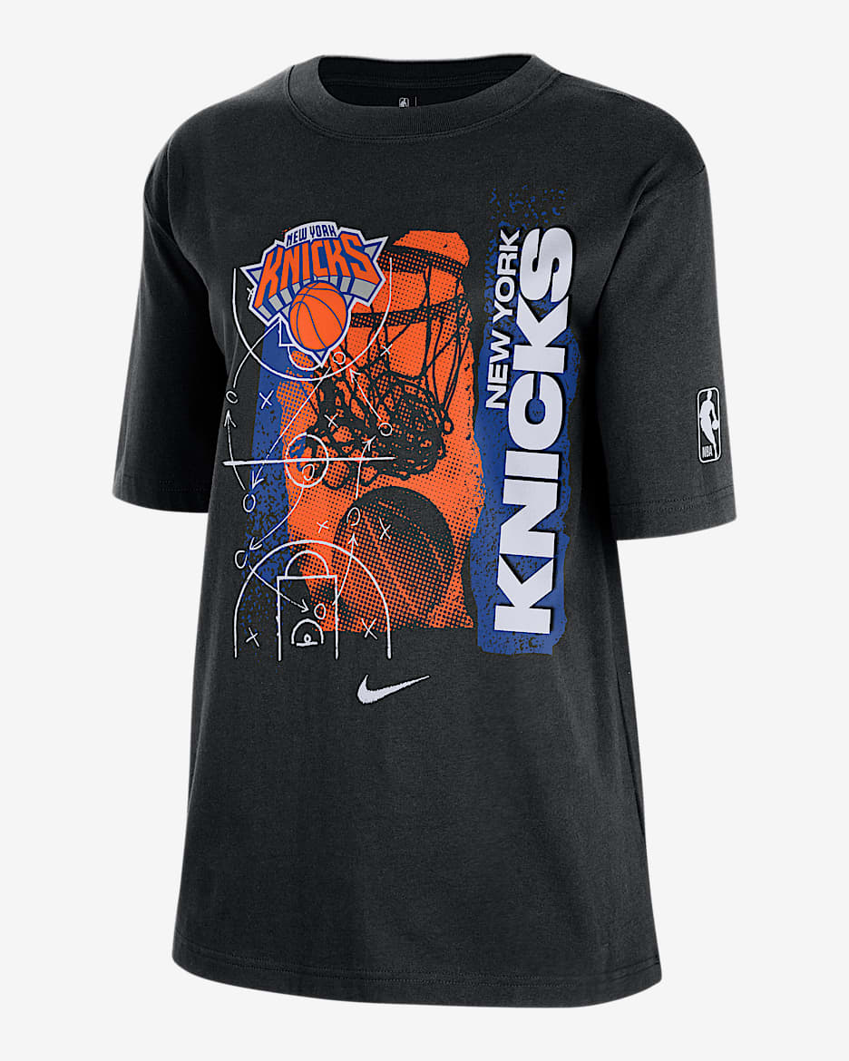 New York Knicks Courtside Nike NBA-T-Shirt (Damen) - Schwarz
