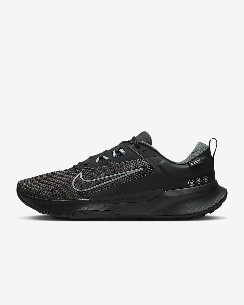 Nike Juniper Trail 2 GORE-TEX Men's Waterproof Trail-Running Shoes - Black/Anthracite/Cool Grey