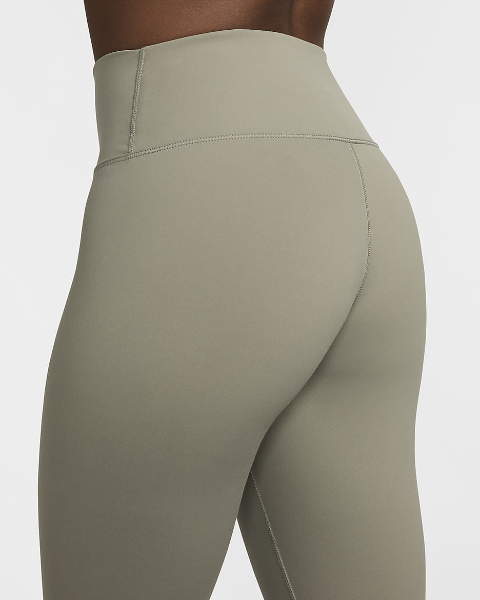 Nike One Leggings de talle alto y longitud completa - Mujer - Light Army/Negro