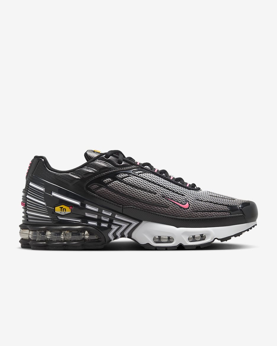 Chaussure Nike Air Max Plus 3 pour homme - Noir/Blanc/Chamois/Sunset Pulse