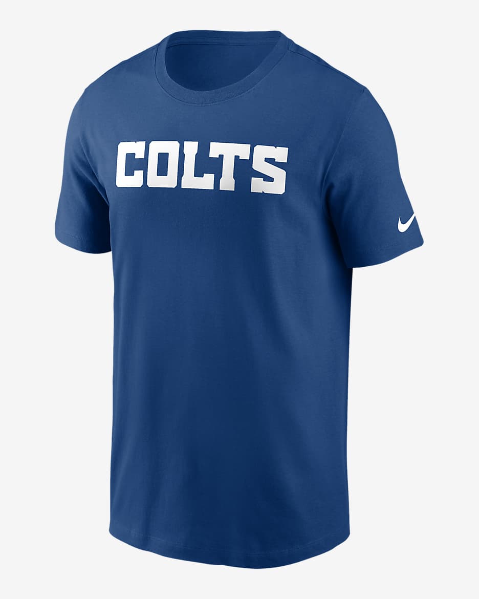 Indianapolis Colts Primetime Wordmark Essential Men's Nike NFL T-Shirt - Blue