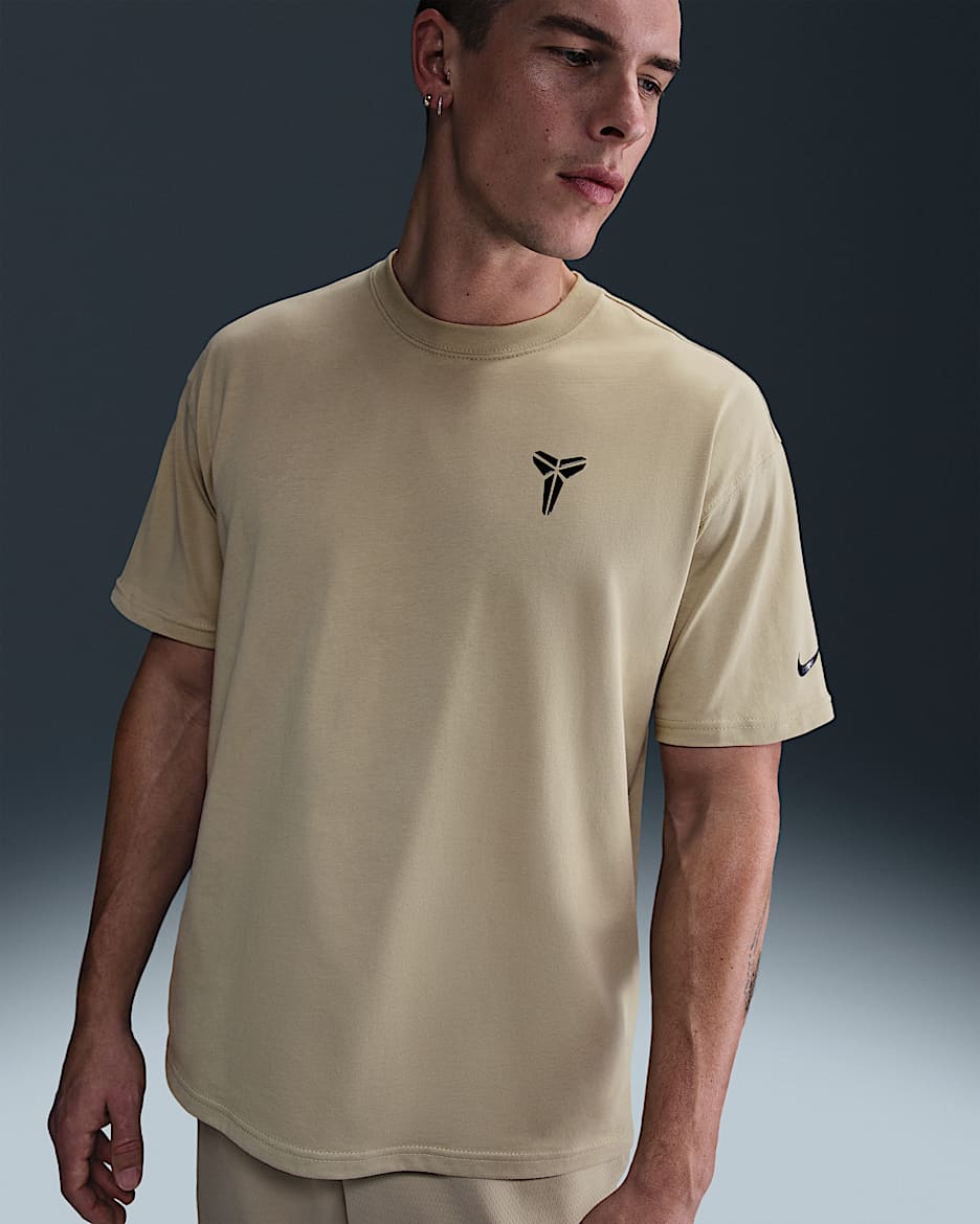 Kobe Men's Basketball T-shirt - Desert Khaki/Black