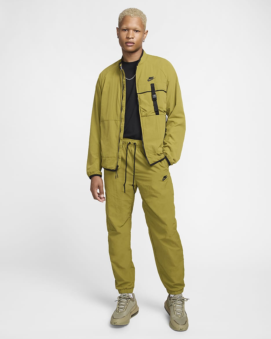 Giacca in tessuto Nike Tech – Uomo - Pacific Moss/Nero