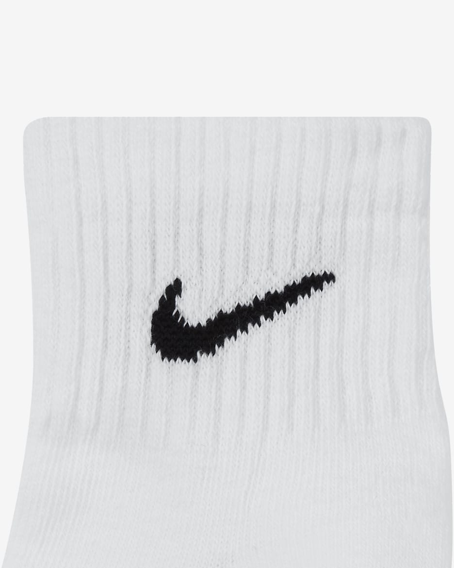 Chaussettes de training Nike Everyday Cushioned (3 paires) - Blanc/Noir