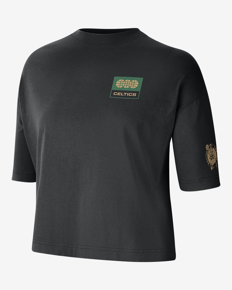 Boston Celtics Essential Women's Nike NBA Boxy T-Shirt - Black