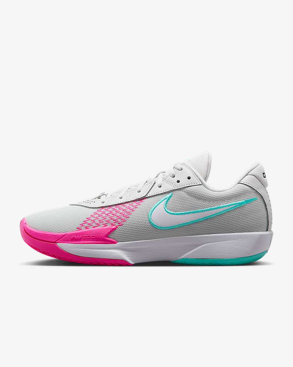 Nike G.T. Cut Academy EP Basketball Shoes - Photon Dust/Pink Blast/Dynamic Turquoise/White