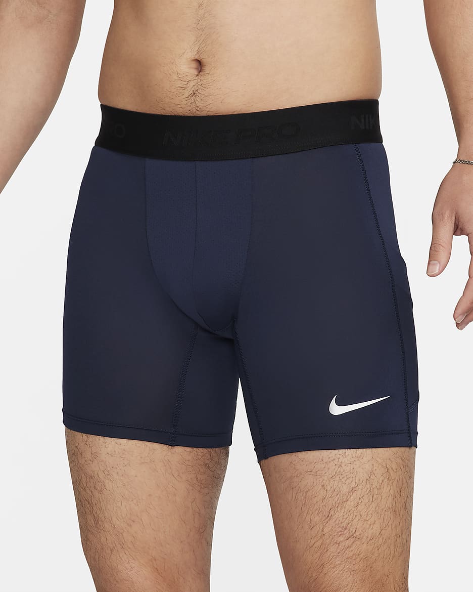 Nike Pro Men's Dri-FIT Fitness Shorts - Obsidian/White