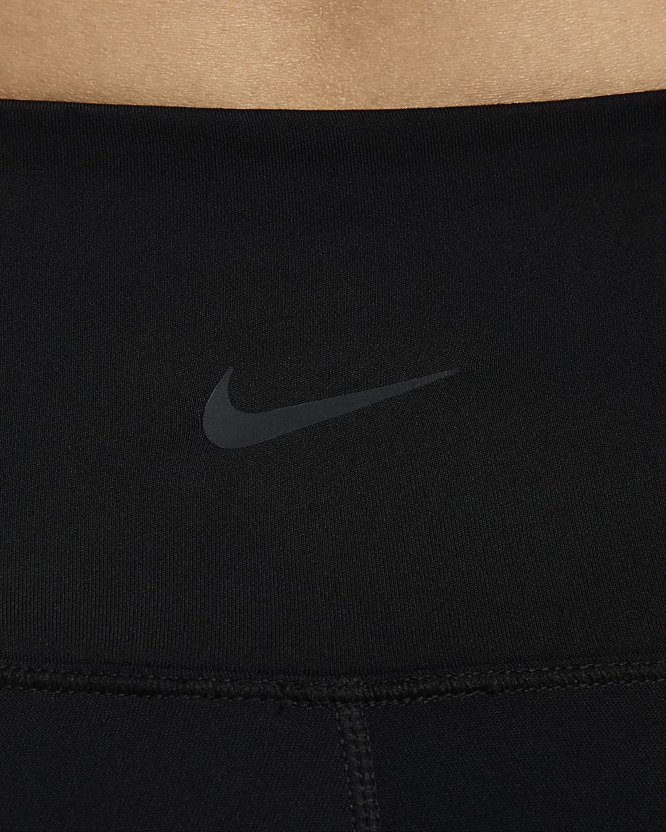 Nike One Women's High-Waisted Full-Length Split-Hem Leggings - Black