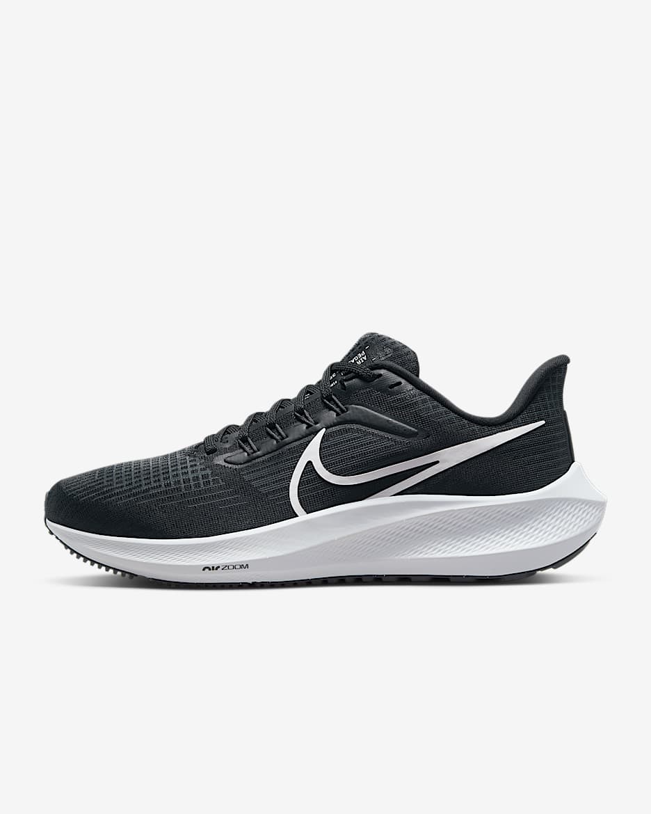 Nike Pegasus 39 Women's Road Running Shoes - Black/Dark Smoke Grey/White