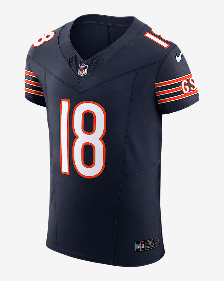 Caleb Williams Chicago Bears Men's Nike Dri-FIT NFL Elite Jersey - Navy
